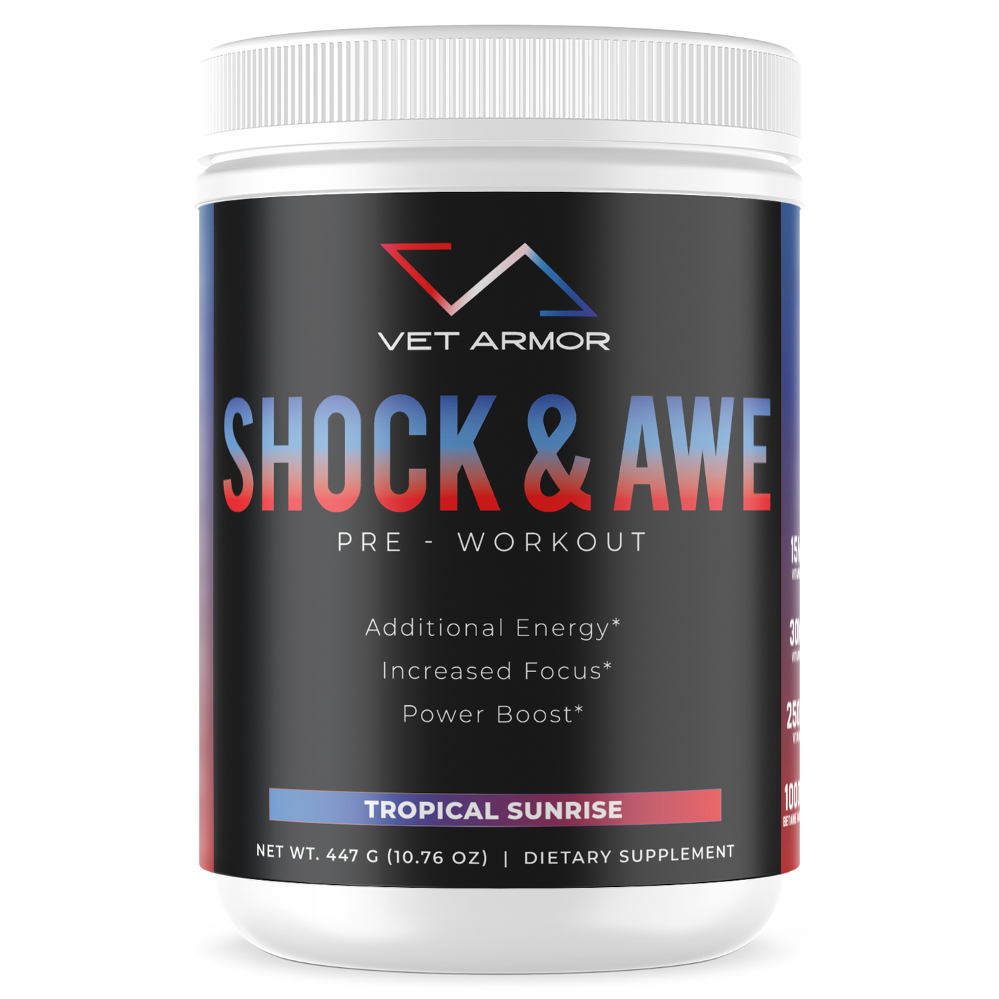 SHOCK & AWE PRE WORKOUT TROPICAL SUNRISE