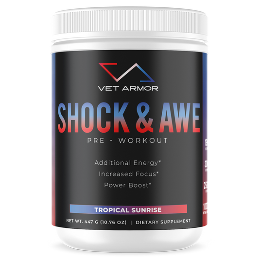 SHOCK & AWE PRE WORKOUT TROPICAL SUNRISE