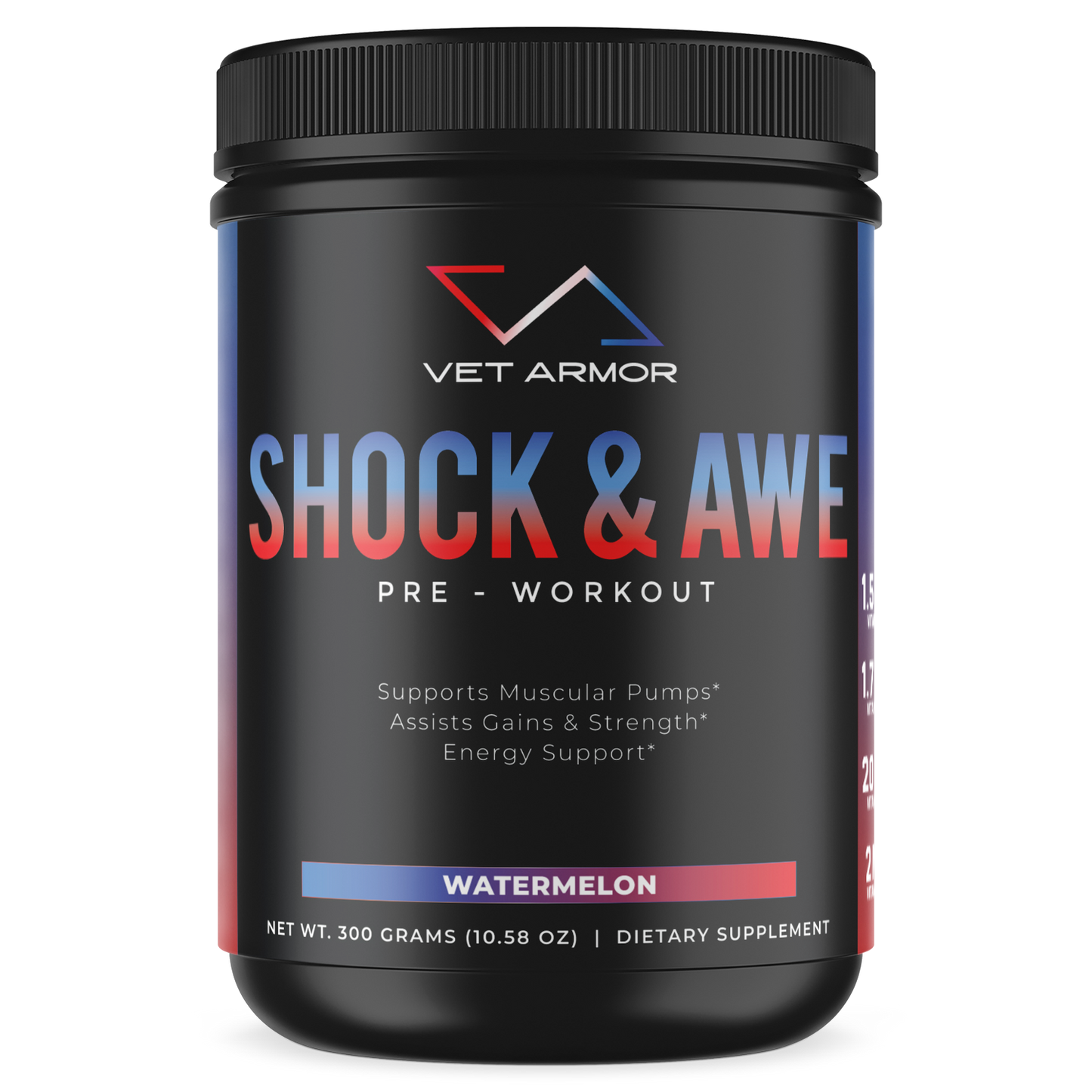 SHOCK&+AWE PRE WORKOUT WATERMELON